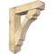 Ekena Millwork Olympic Arts and Crafts Rough Sawn Bracket w/ Offset Brace, Douglas Fir, 8"W x 34"D x 38"H BKT0806X34X38OLY03RDF - alternate 1
